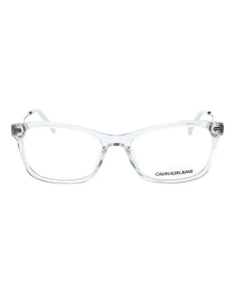 Calvin Klein rectangle-frame glasses - Weiß Weiß