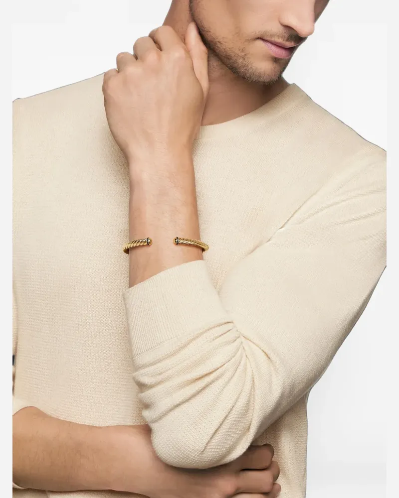 David Yurman Cable Armband mit Diamanten - Gold Gold
