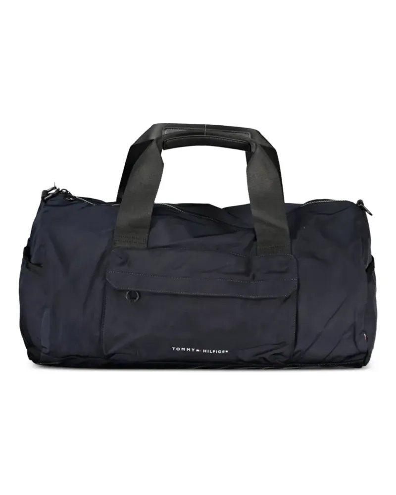 Tommy Hilfiger logo-print duffle bag - Blau Blau