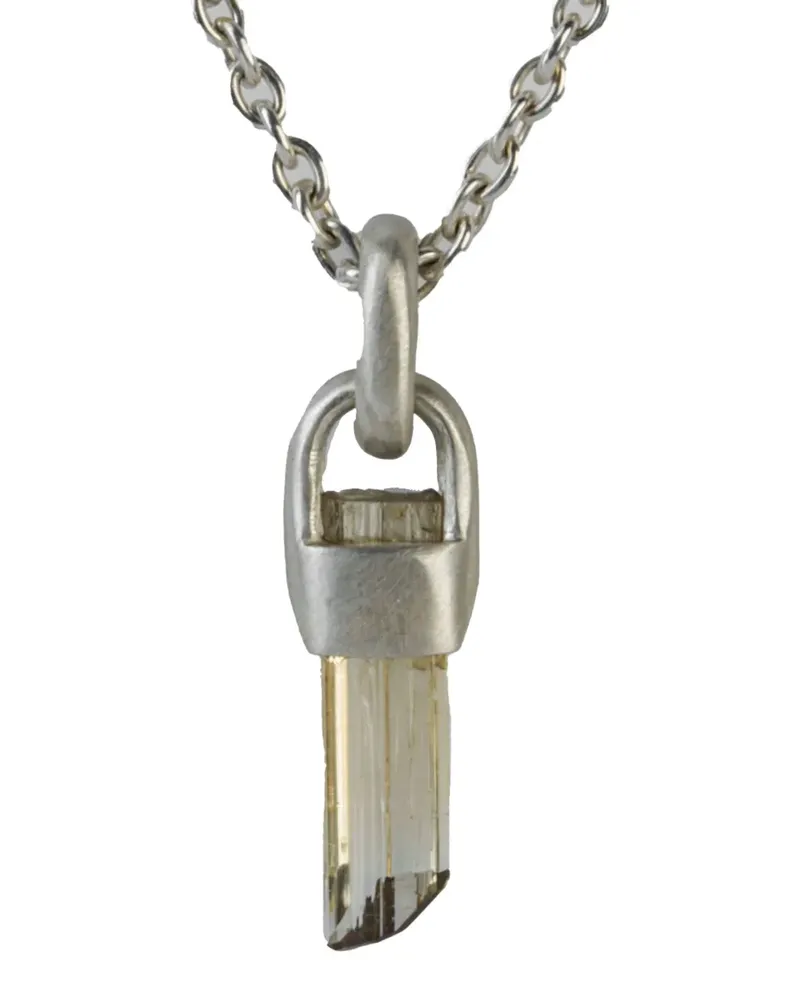 Parts Of Four Talisman Halskette aus Sterlingsilber mit Elbait - MAELB MATTE STERLING SILVER/ELBAITE Maelb