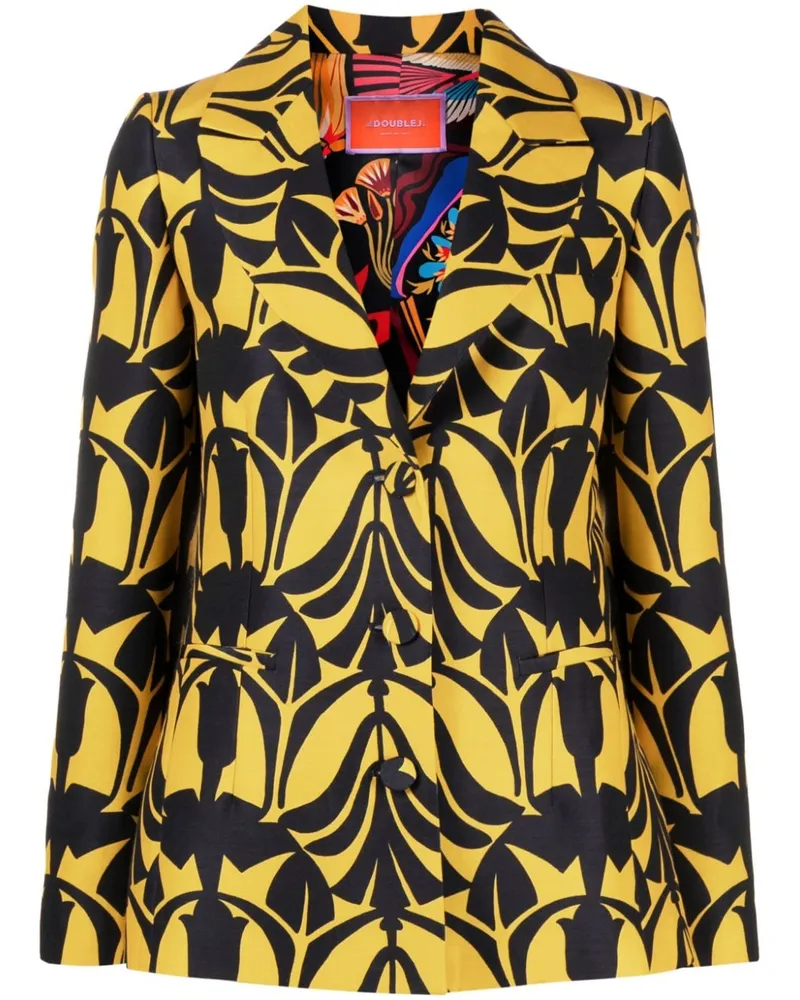 La DoubleJ 24/7 Blazer mit Print - Gelb Gelb