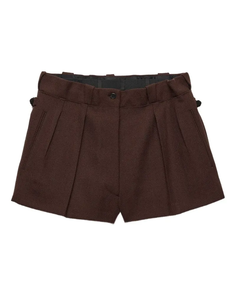 Prada Shorts mit Zickzackmuster - Braun Braun
