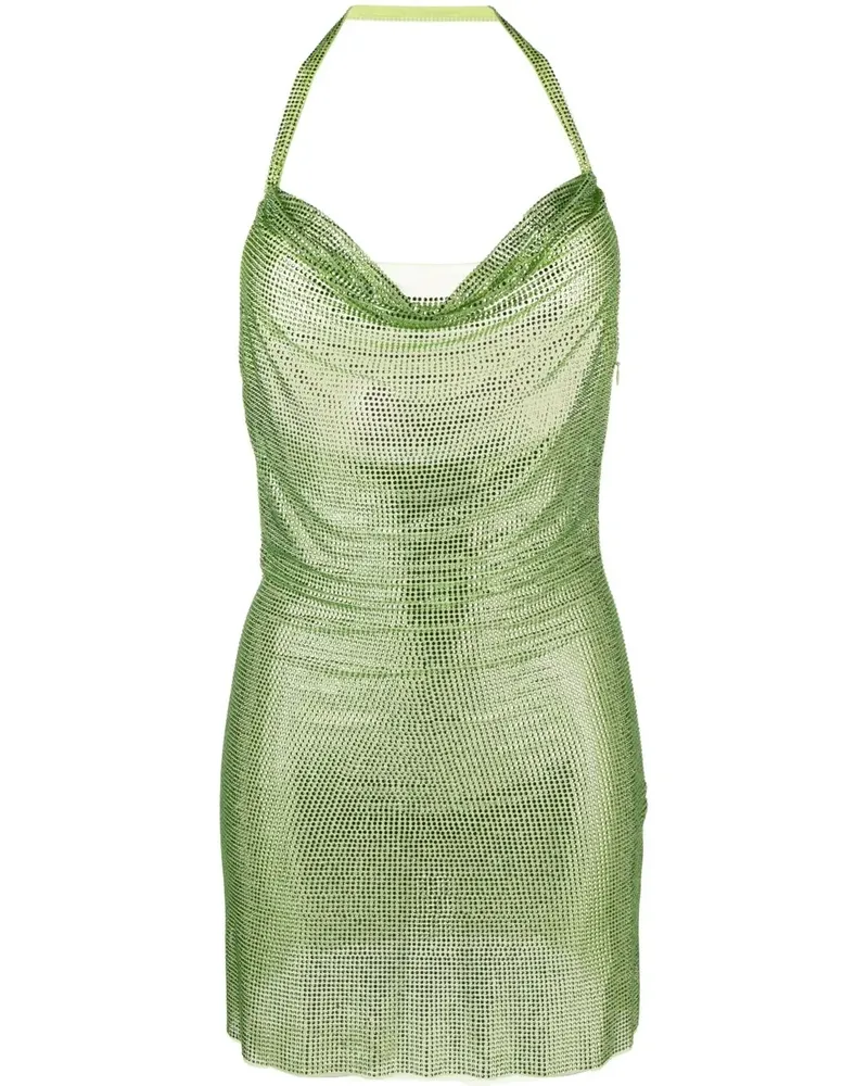Giuseppe di Morabito Minikleid mit Kristallen - Grün Grün