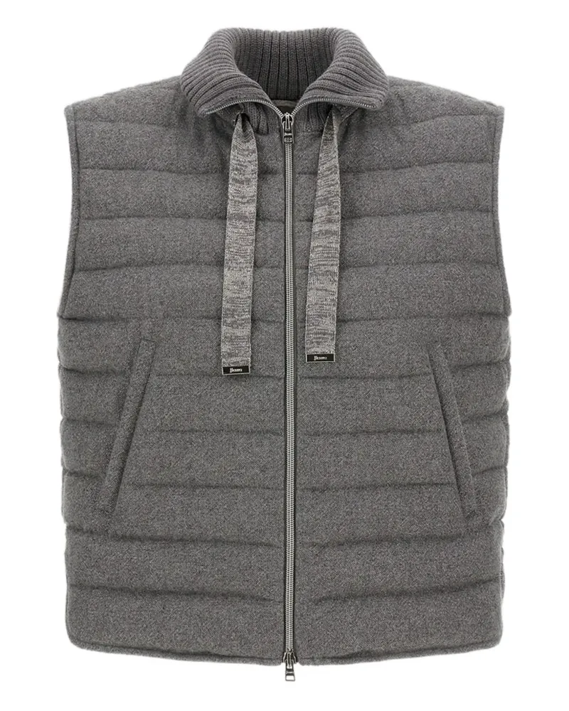Herno Gesteppte Weste mit Stehkragen - Grau Grau