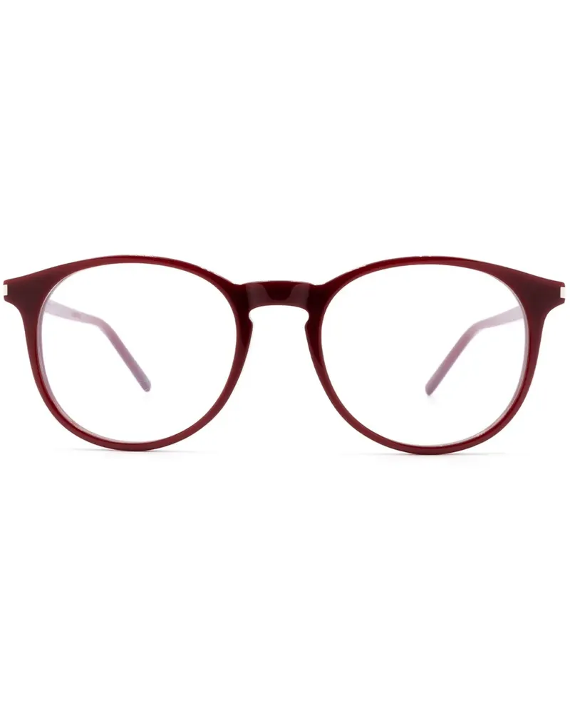 Saint Laurent 106 Brille mit rundem Gestell - Rot Rot