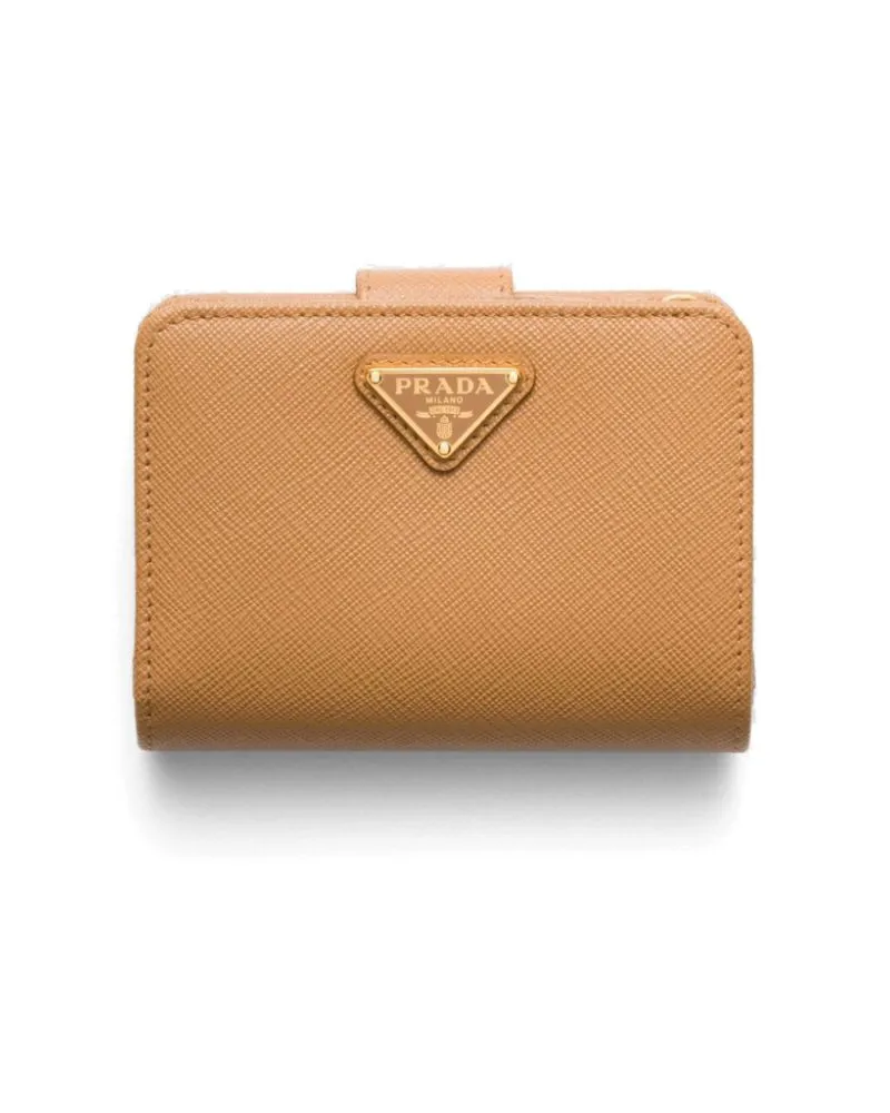 Prada Portemonnaie aus Saffiano-Leder - Braun Braun