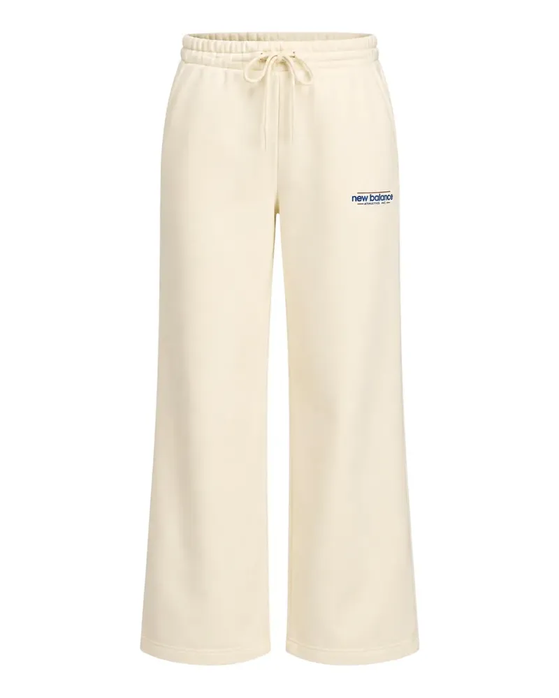 New Balance logo-print track pants - Weiß Weiß