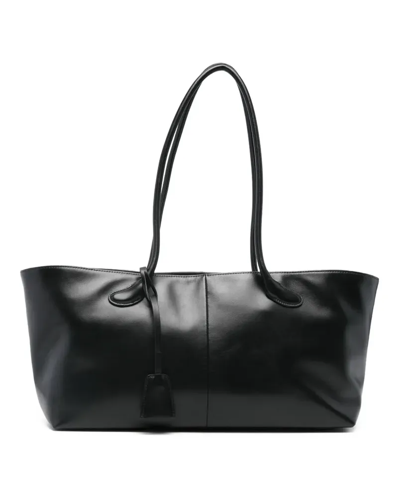 LOW CLASSIC leather shoulder bag - Schwarz Schwarz