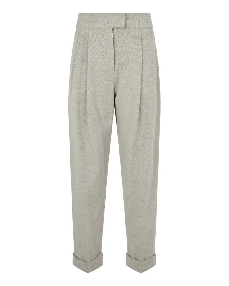 MOORER Ruth-Cms Tapered-Hose mit Falten - Nude Nude