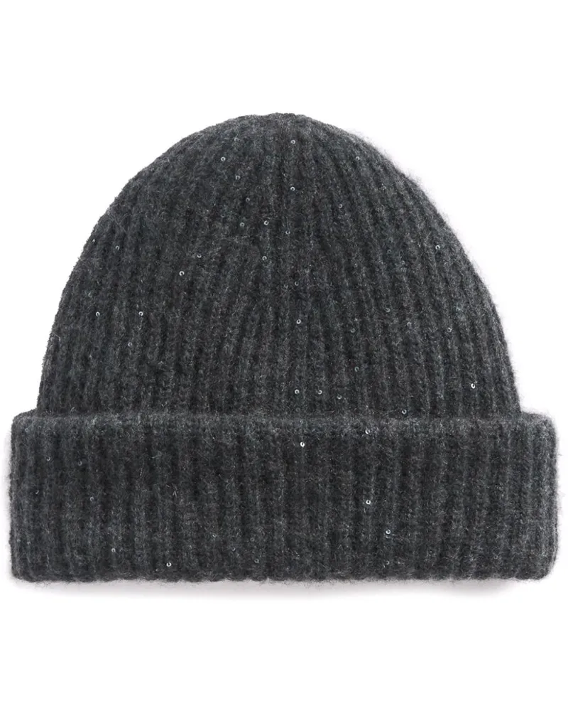 Fabiana Filippi Gerippte Beanie - Grau Grau