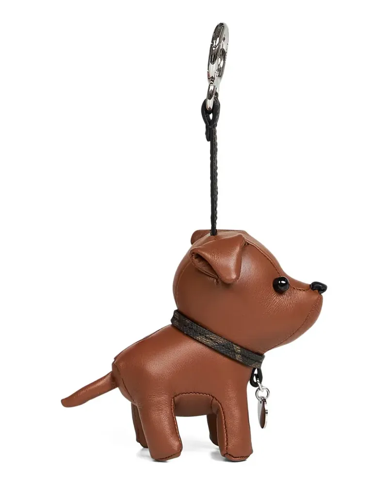 Fendi Ito leather keyring - Braun Braun