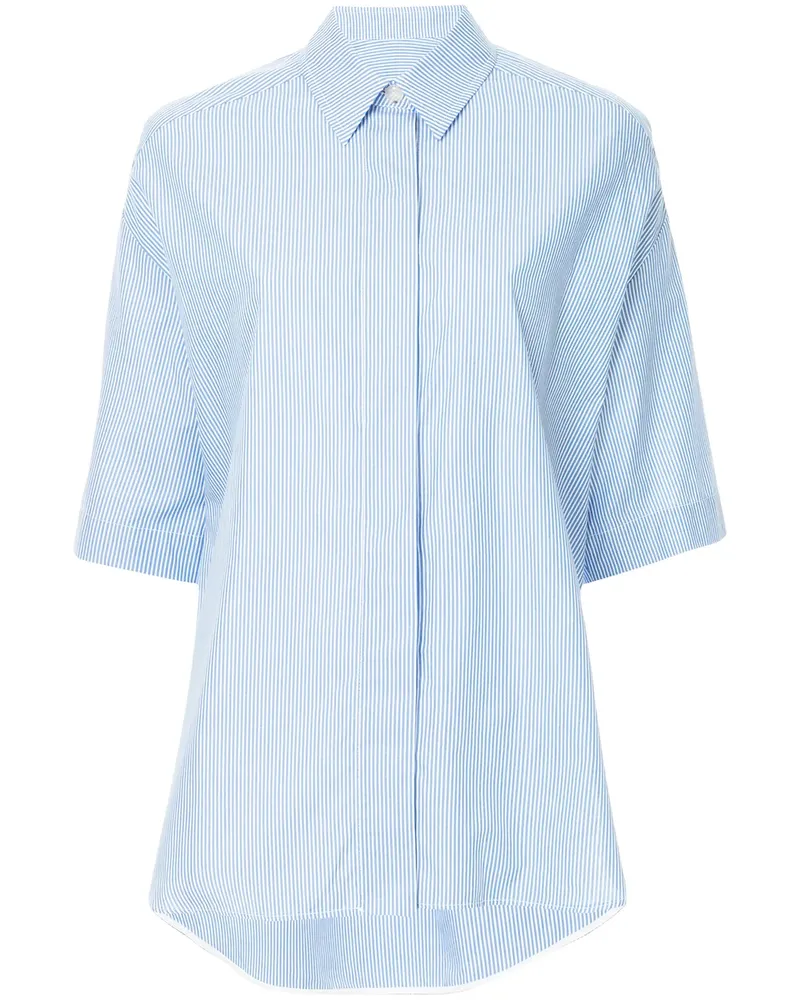 Walk Of Shame Hemd mit gestuften Ärmeln - Blau Blau