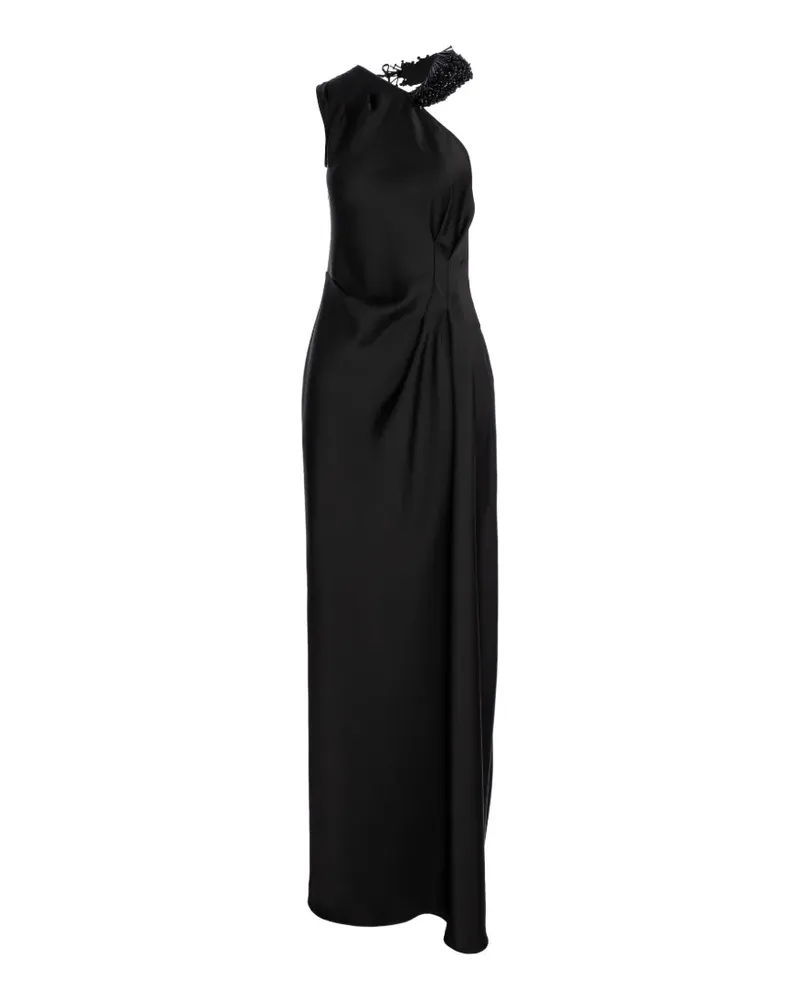 V:PM ATELIER Libra One-Shoulder-Maxikleid - Schwarz Schwarz