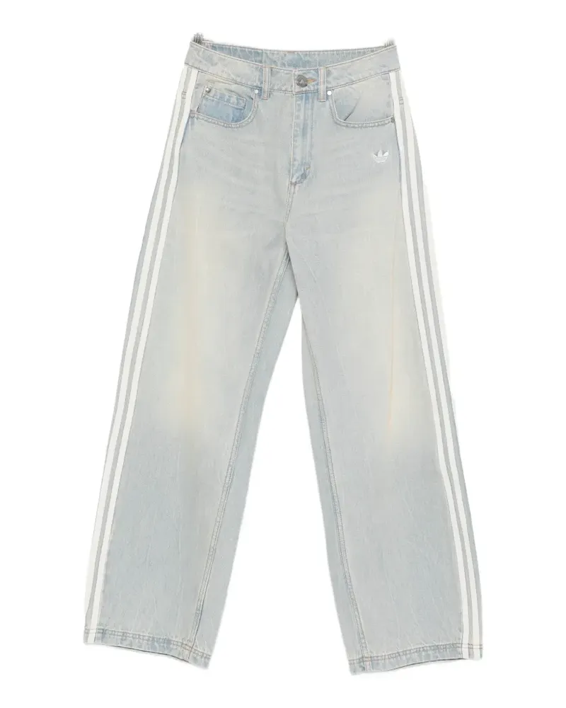 adidas five pockets stripe jeans - Blau Blau