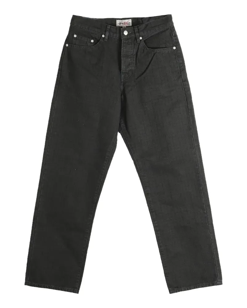 Stüssy Needle Punch Jeans - Schwarz Schwarz