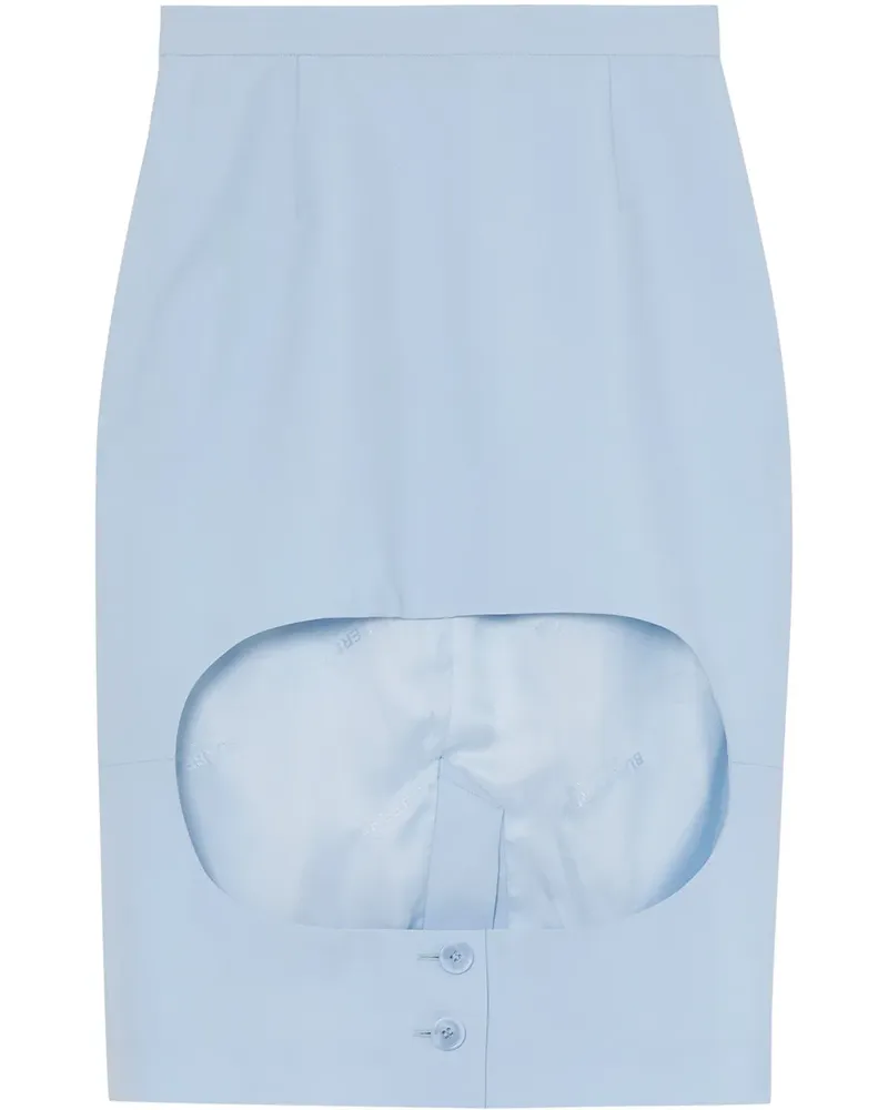 Burberry Bleistiftrock mit Cut-Out - Blau Blau