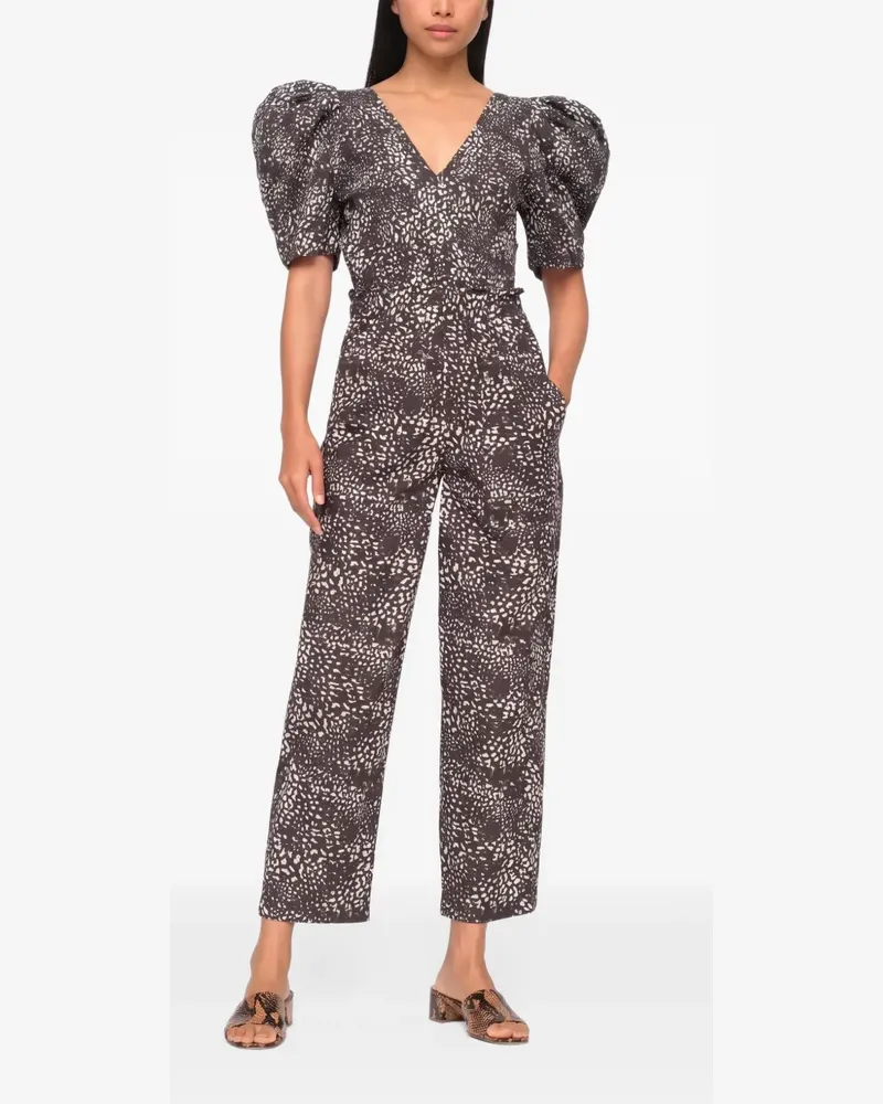 Sea Calla Jumpsuit mit Geparden-Print - Grau Grau