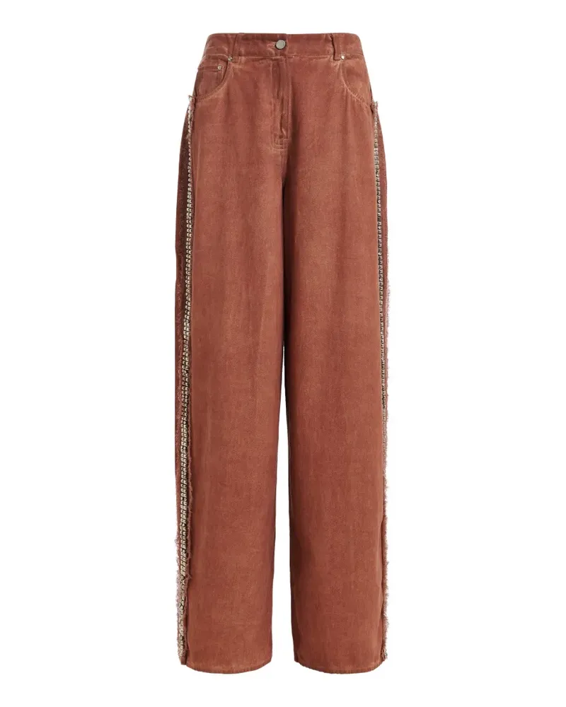 Essentiel Jeans mit Strass - Braun Braun