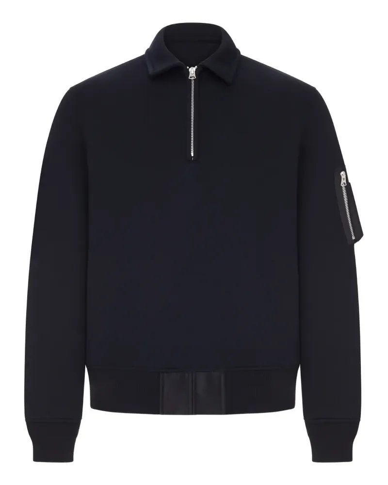 Sacai zip-fastening sweatshirt - Schwarz Schwarz