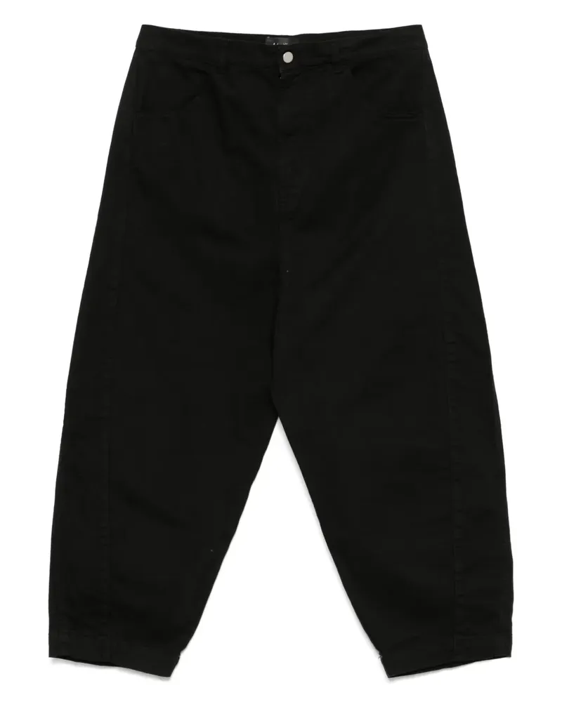 Andrea Ya'aqov Klassische Cropped-Hose - Schwarz Schwarz