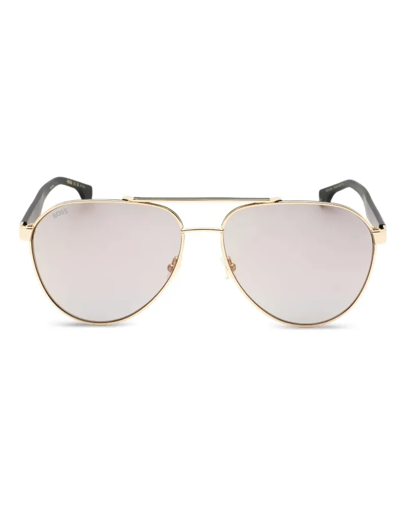 HUGO BOSS Getönte Pilotenbrille - Schwarz Schwarz