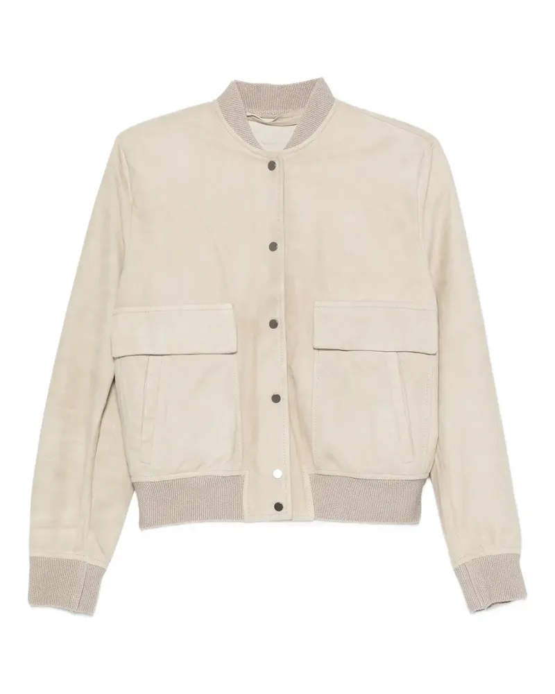 Salvatore Santoro Bomberjacke aus Wildleder - Nude Nude