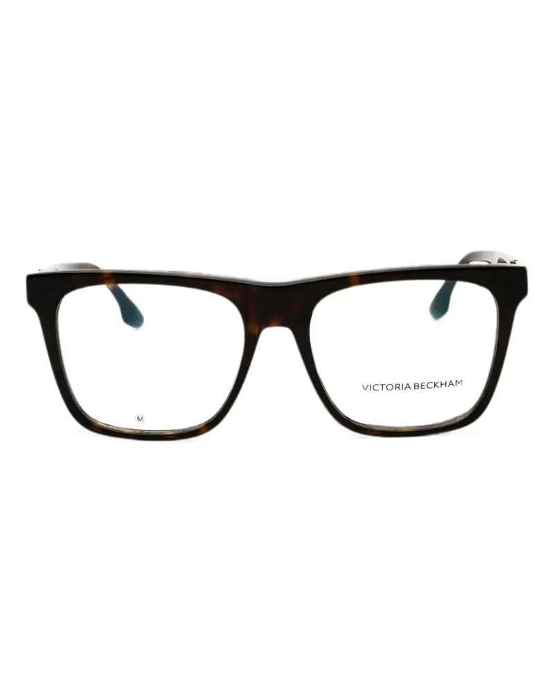 Victoria Beckham tortoiseshell-effect square-frame glasses - Braun Braun