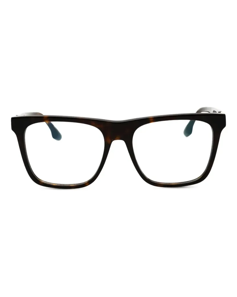 Victoria Beckham Eckige Brille in Schildpattoptik - Braun Braun
