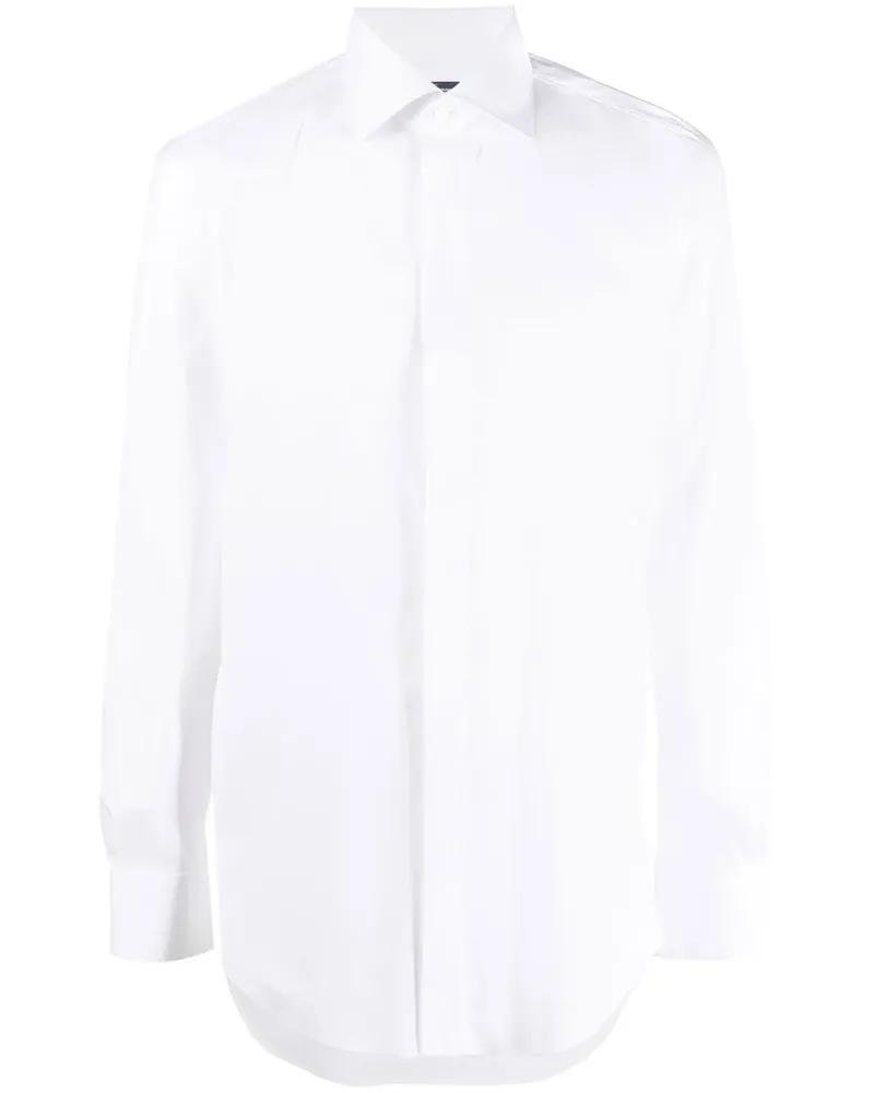 Finamore 1925 Klassisches Hemd - Weiß Weiß