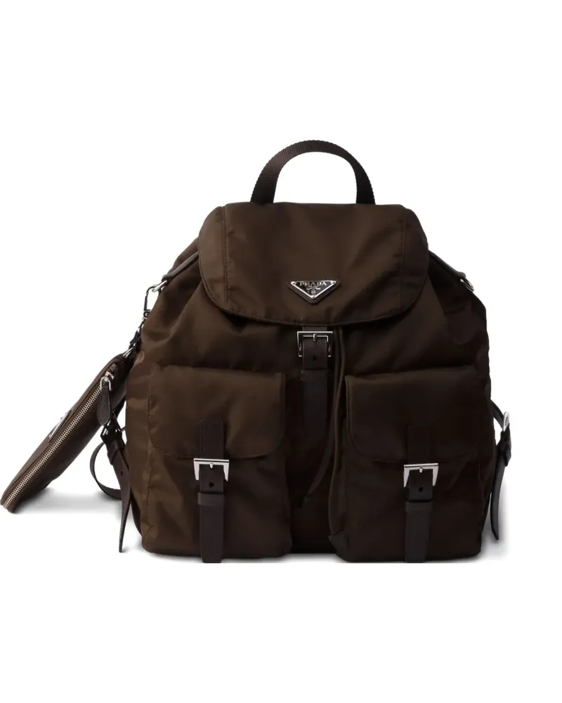 Prada medium front-pockets backpack - Braun Braun