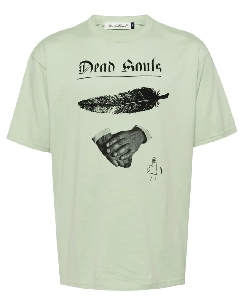 Undercover T-Shirt mit grafischem Print - Grün Grün