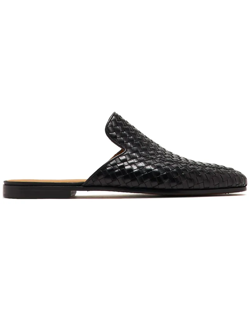 Magnanni Slipper aus Leder - Schwarz Schwarz