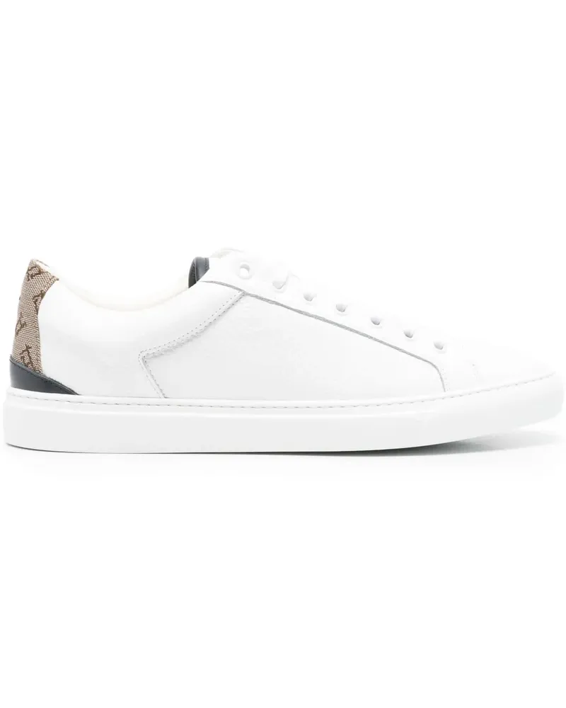 Herno Sneakers aus Leder - Weiß Weiß