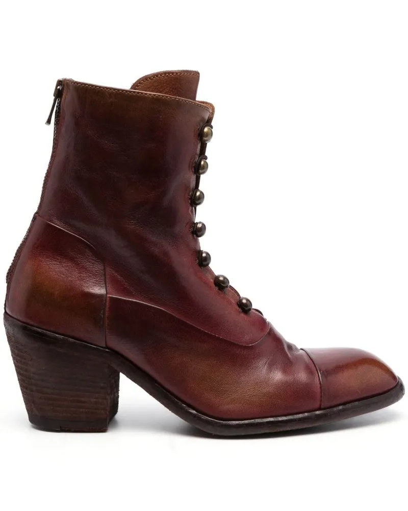 Officine Creative Italia Schnürstiefel mit Absatz - Rot Rot