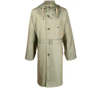 Trenchcoat im Metallic-Look - Grün