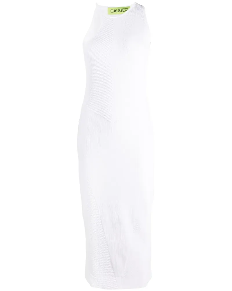 GAUGE81 Asymmetrisches Midikleid - Weiß Weiß