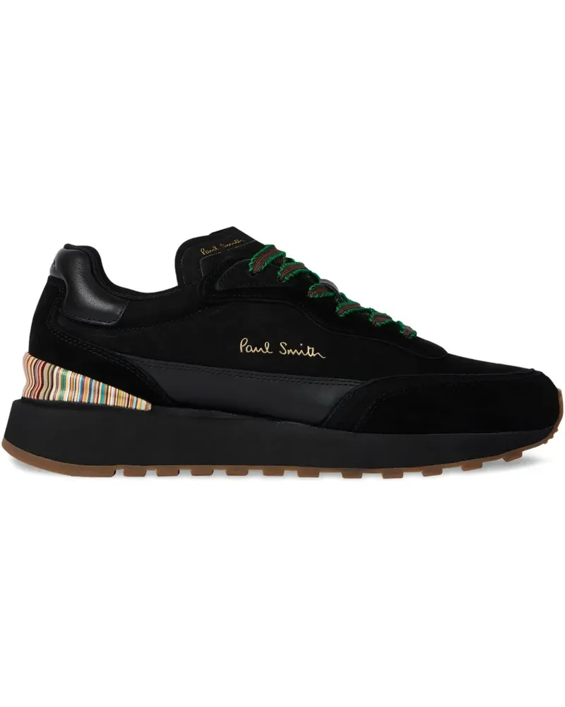 Paul Smith Aston Sneakers mit gestreiftem Absatz - Schwarz Schwarz