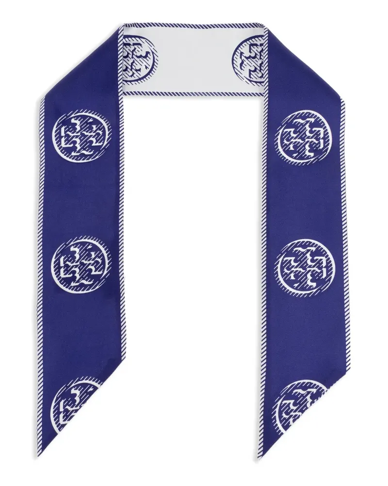 Tory Burch Halstuch mit Print - Blau Blau