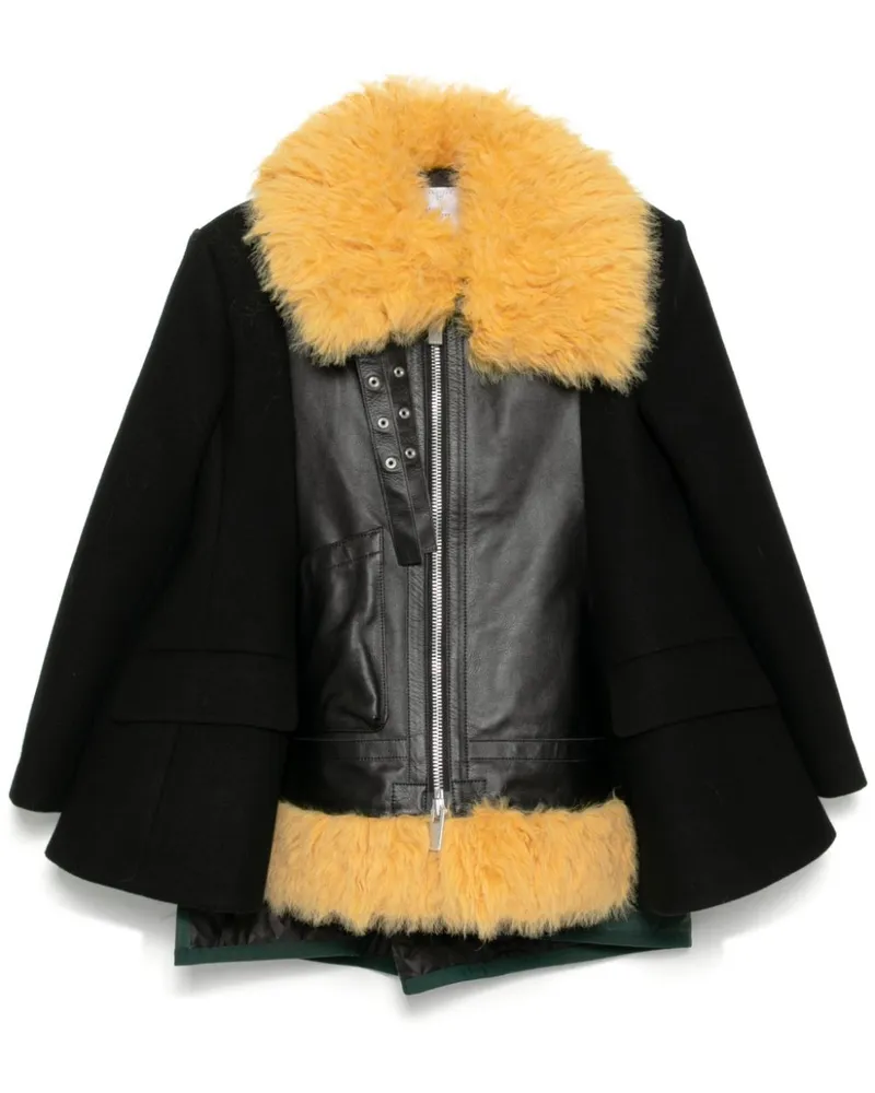 Sacai Jacke mit Einsätzen - Schwarz Schwarz