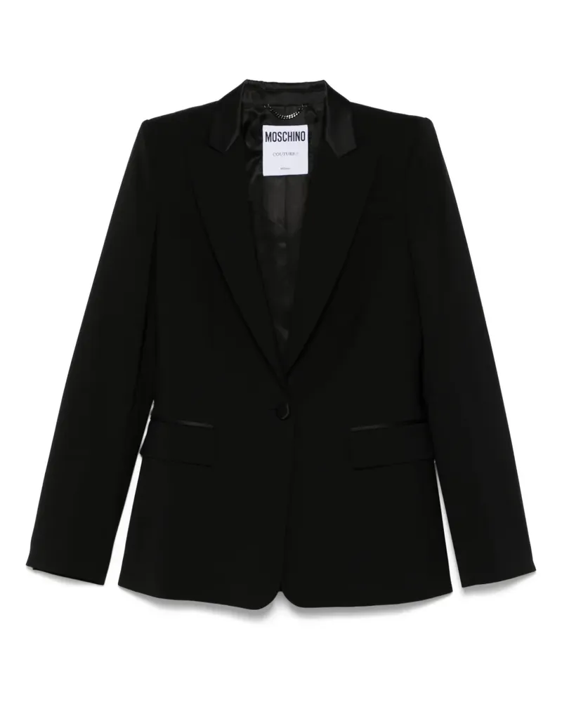 Moschino Klassisches Sakko - Schwarz Schwarz