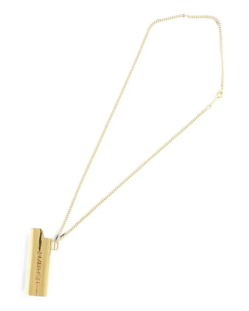 AMBUSH lighter-holder pendant necklace - Gold Gold