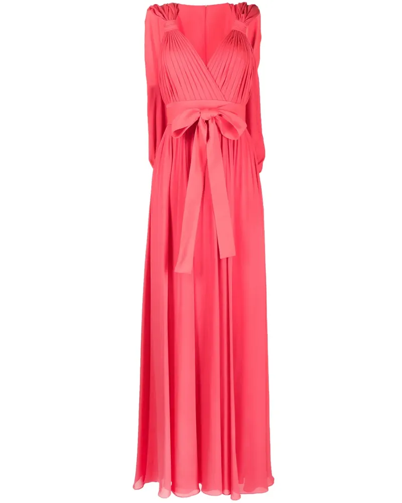 Elie Saab Abendkleid mit Schleife - Rot Rot