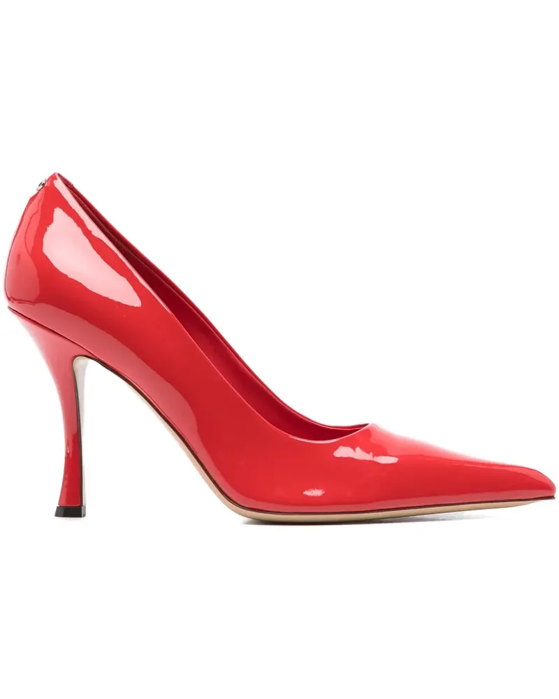 Ferragamo Pumps mit spitzer Kappe 110mm - Rot Rot