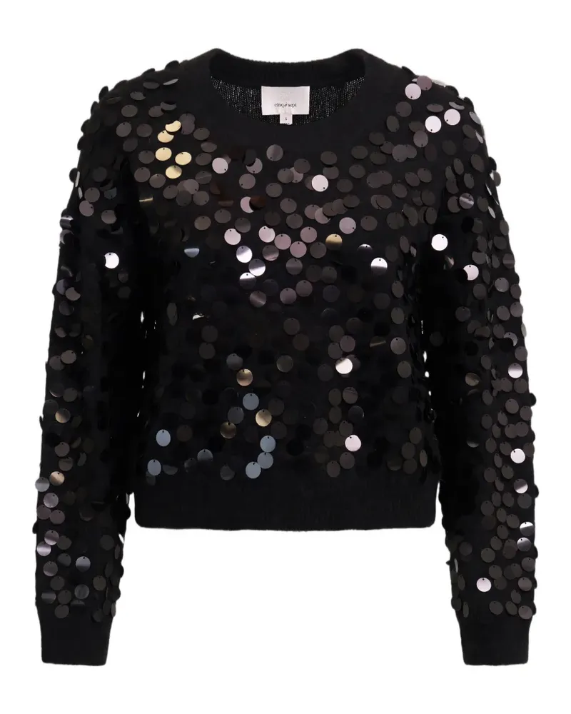 Cinq à Sept Briana paillette-embellished sweater - Schwarz Schwarz