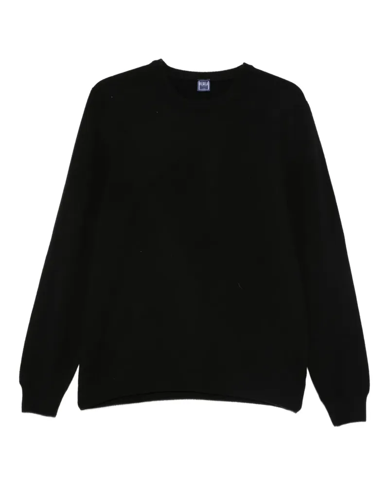 Fedeli Pullover aus Schurwolle - Schwarz Schwarz