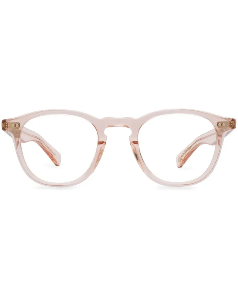 Garrett Leight x Andre Saraiva Brille mit rundem Gestell - Rosa Rosa