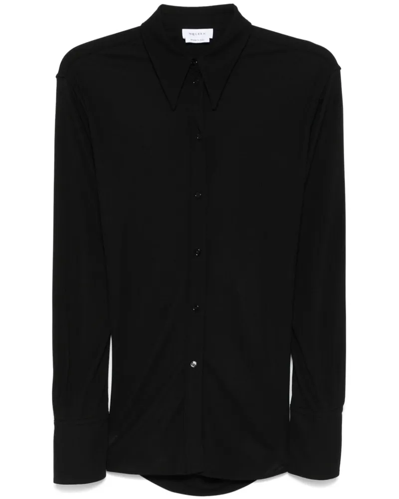 Alexander McQueen Bluse mit Kettendetail - Schwarz Schwarz