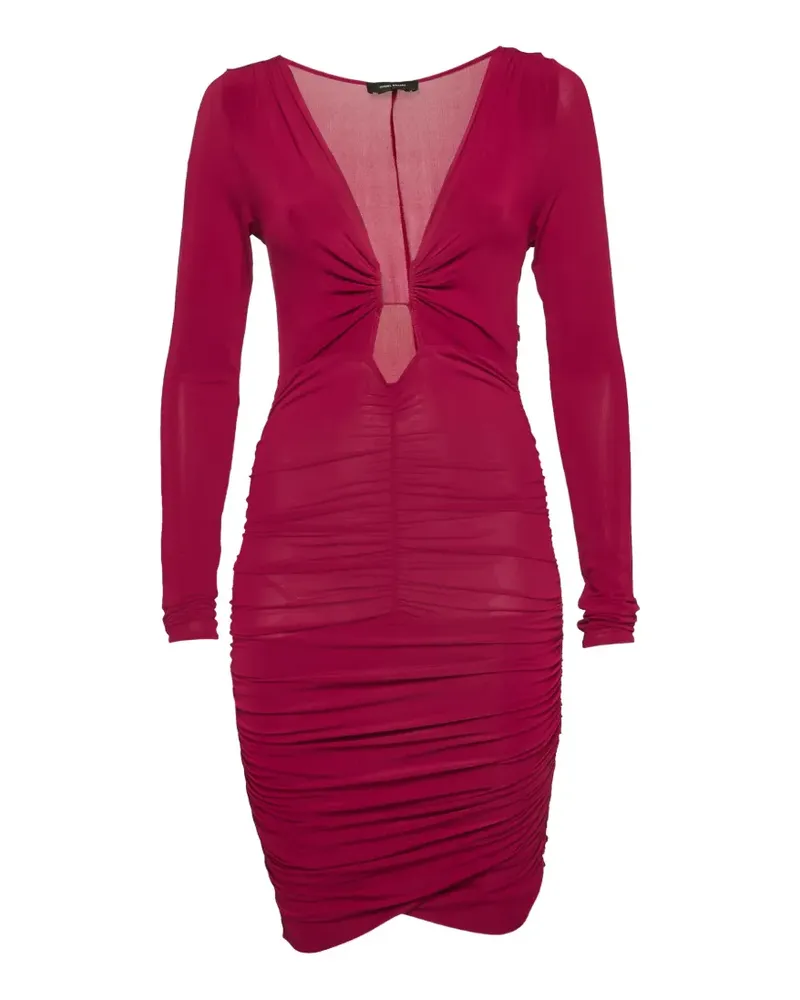 Isabel Marant Jordana Kleid mit Raffungen - Rot Rot