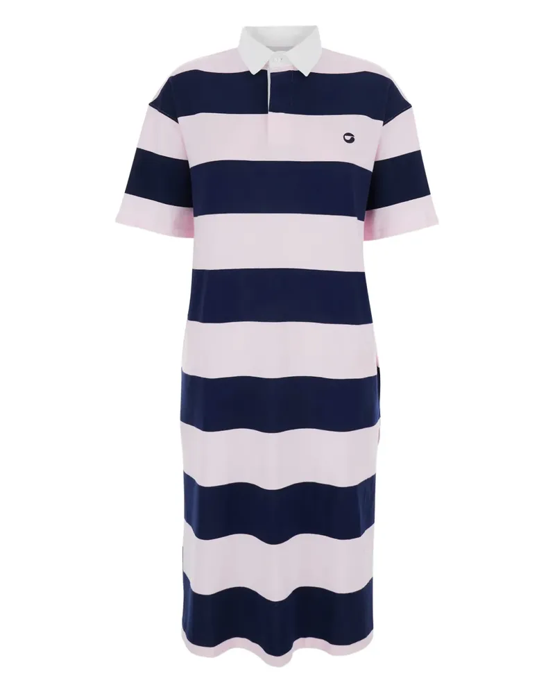 COPERNI Gestreiftes Maxikleid mit Logo - Rosa Rosa