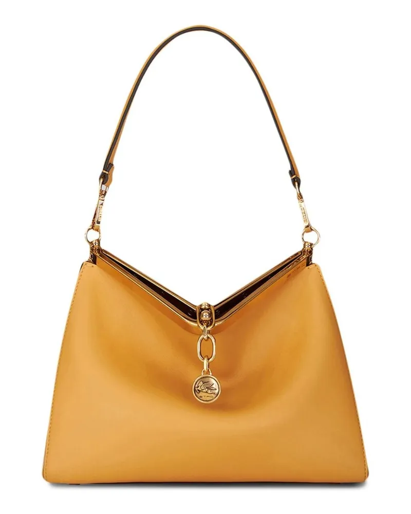 Etro Mittelgroße Vela Schultertasche - Gelb Gelb